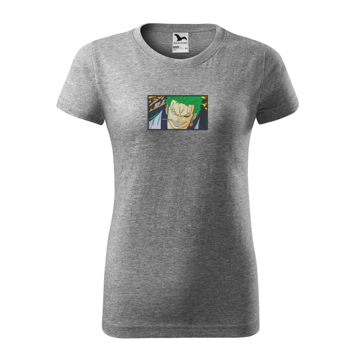 Malfini Tricou Dama Gri inchis Zoro Brodat