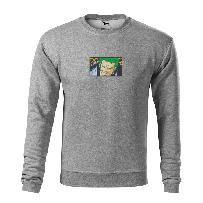 Malfini Bluza Barbat Gri inchis Zoro Brodat