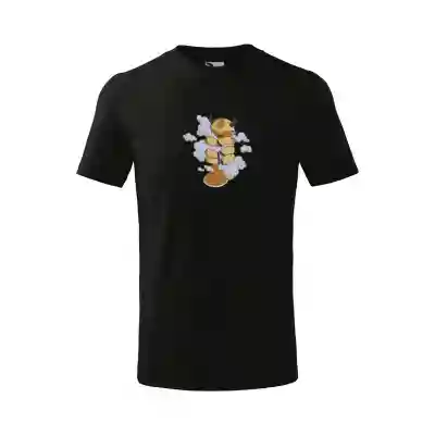 Malfini Tricou Copii Negru Appa Cloud Brodat