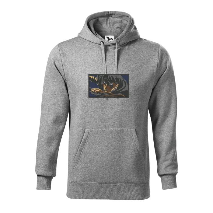 Malfini Hanorac Barbat Gri inchis Levi Brodat