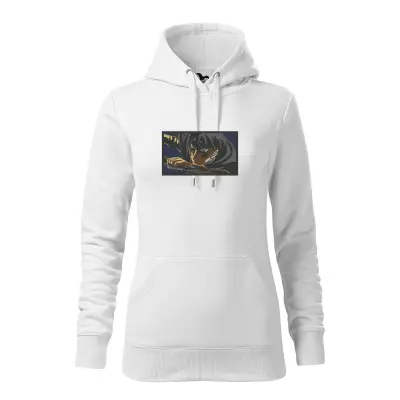 Malfini Hanorac Dama Alb Levi Brodat