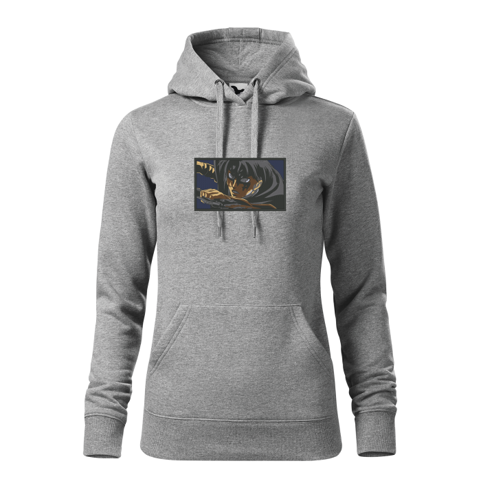 Malfini Hanorac Dama Gri inchis Levi Brodat