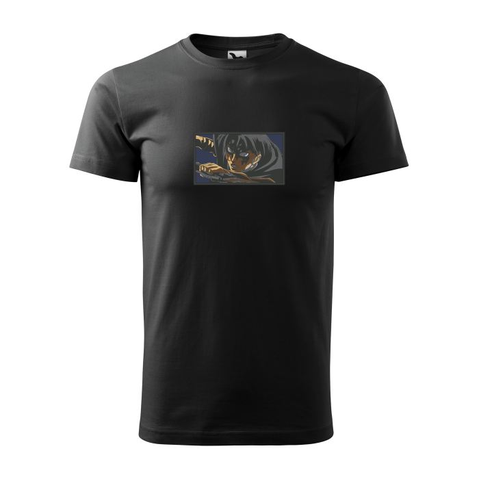Malfini Tricou Barbat Negru Levi Brodat