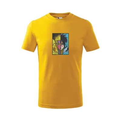 Malfini Tricou Copii Galben Naruto Brodat