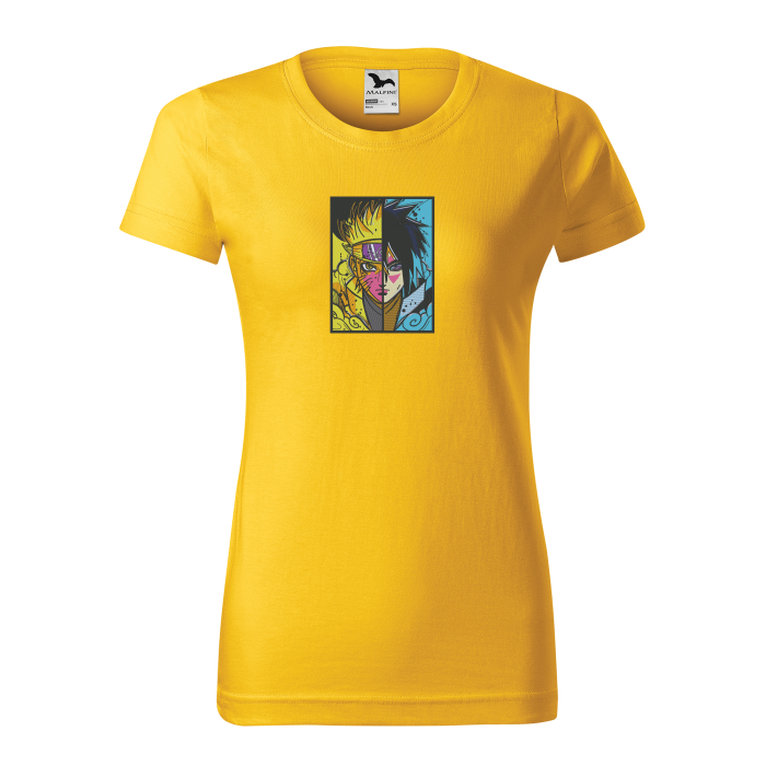 Malfini Tricou Dama Galben Naruto Brodat