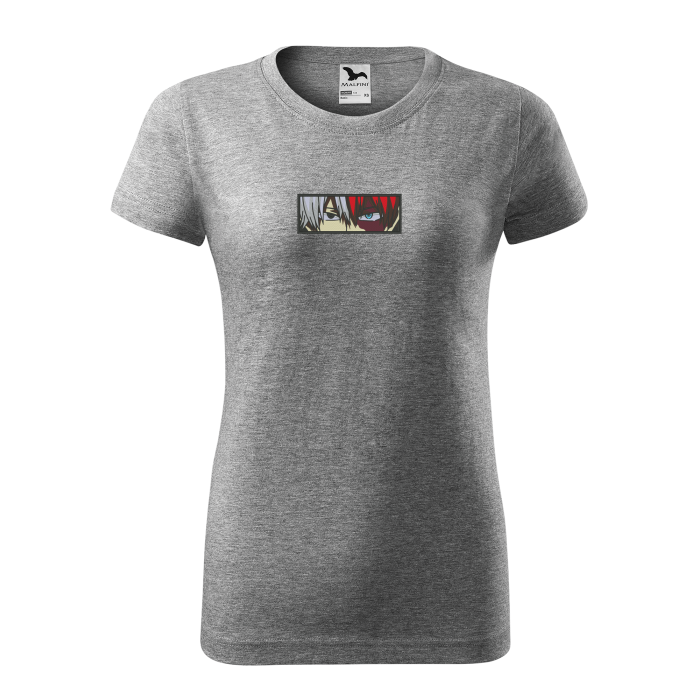 Malfini Tricou Dama Gri inchis Shoto Todoriki Brodat