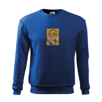Malfini Bluza Barbat Albastru regal Zenitsu Brodat