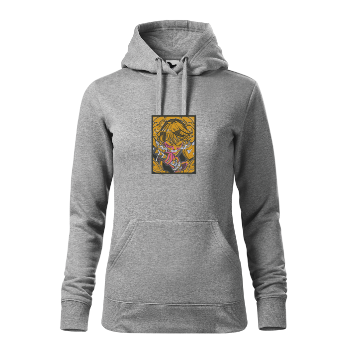 Malfini Hanorac Dama Gri inchis Zenitsu Brodat