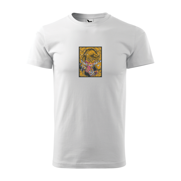 Malfini Tricou Barbat Alb Zenitsu Brodat