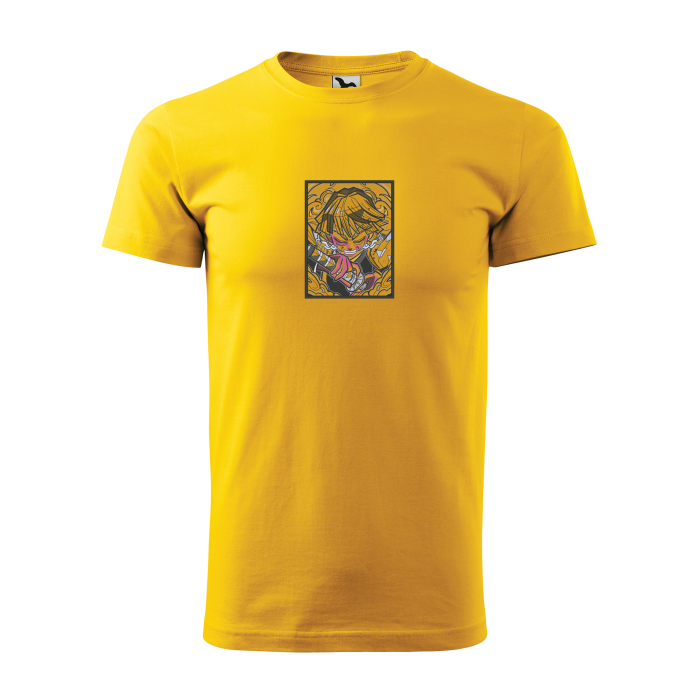 Malfini Tricou Barbat Galben Zenitsu Brodat