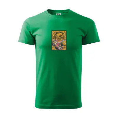 Malfini Tricou Barbat Verde Zenitsu Brodat