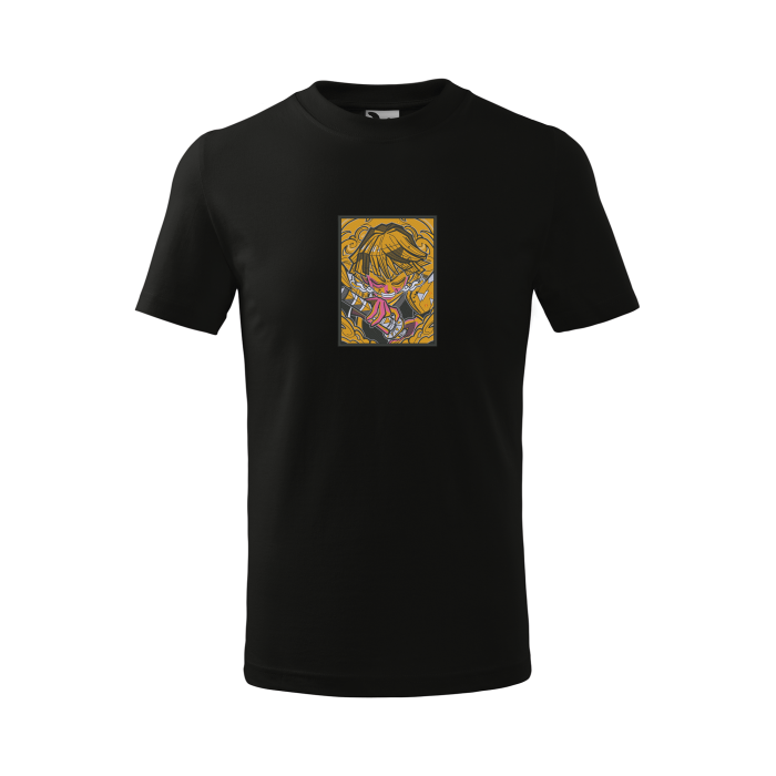 Malfini Tricou Copii Negru Zenitsu Brodat
