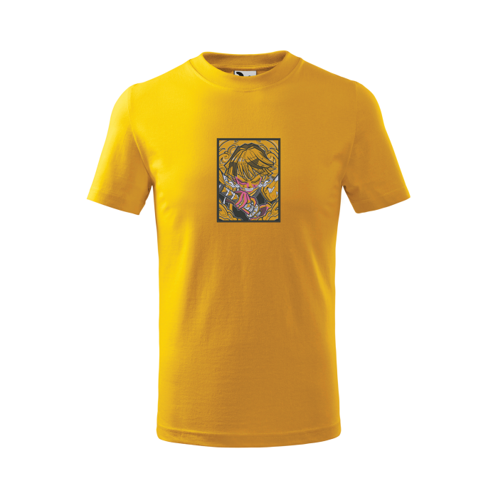 Malfini Tricou Copii Galben Zenitsu Brodat