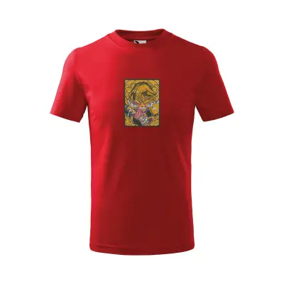 Malfini Tricou Copii Rosu Zenitsu Brodat