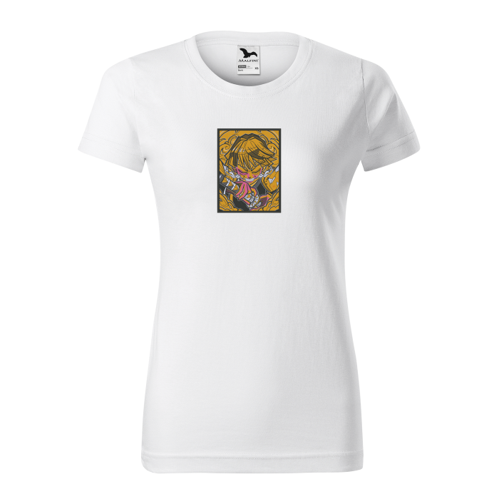 Malfini Tricou Dama Alb Zenitsu Brodat