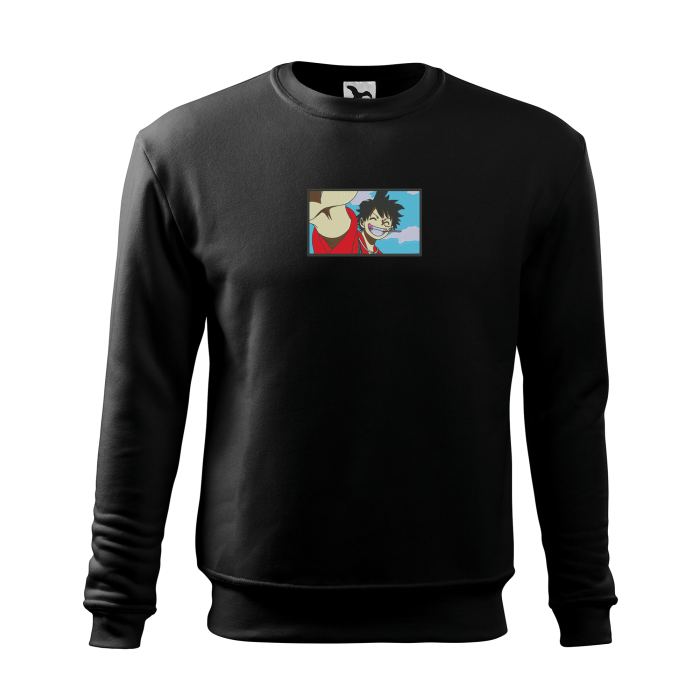 Malfini Bluza Barbat Negru Lufy Brodat