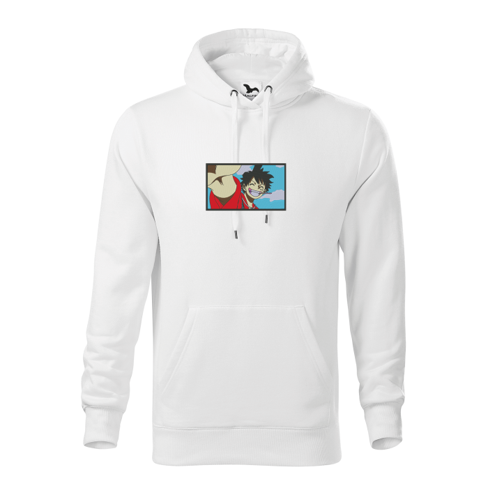 Malfini Hanorac Barbat Alb Lufy Brodat