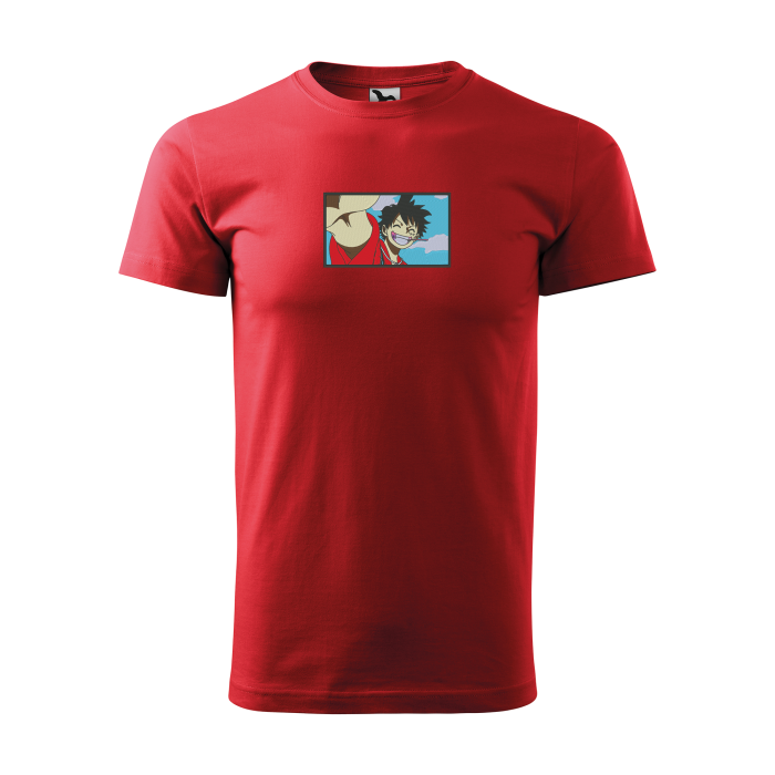 Malfini Tricou Barbat Rosu Lufy Brodat