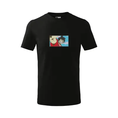 Malfini Tricou Copii Negru Lufy Brodat