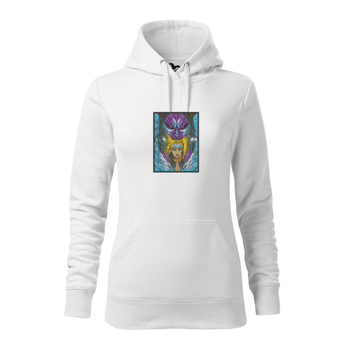 Malfini Hanorac Dama Alb Minato Brodat