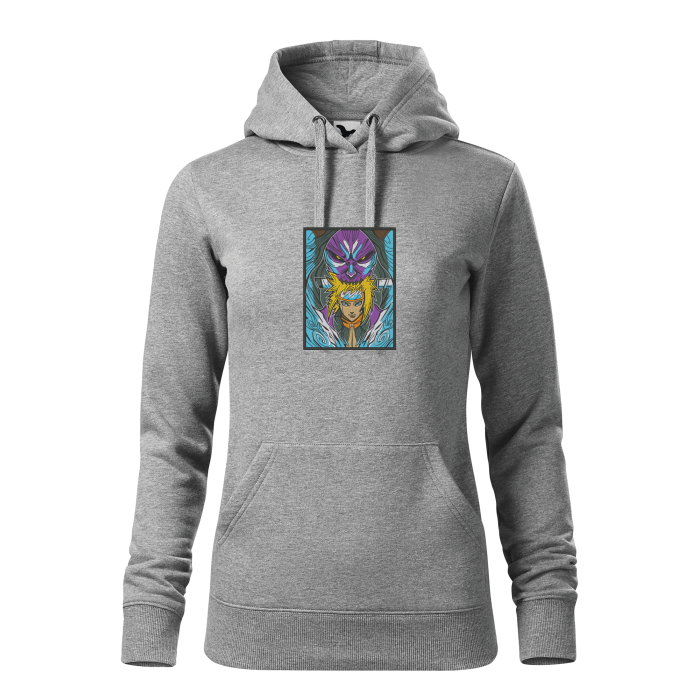 Malfini Hanorac Dama Gri inchis Minato Brodat