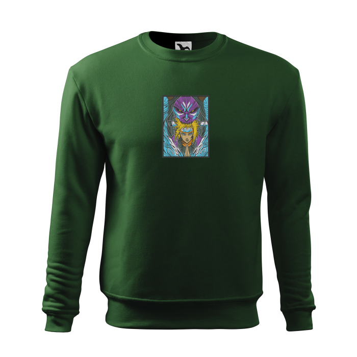 Malfini Bluza Barbat Verde inchis Minato Brodat