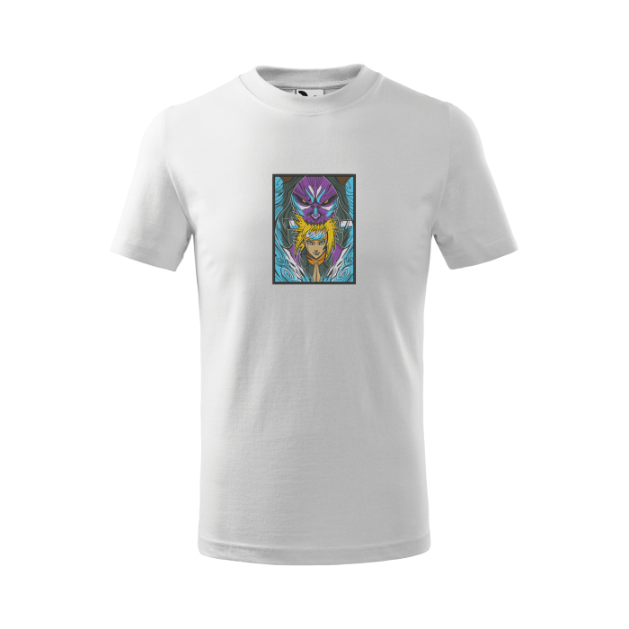 Malfini Tricou Copii Alb Minato Brodat