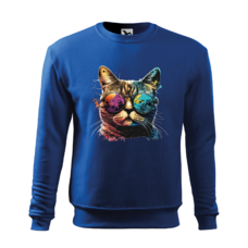 Malfini Bluza Barbat Albastru regal Colorful Cat