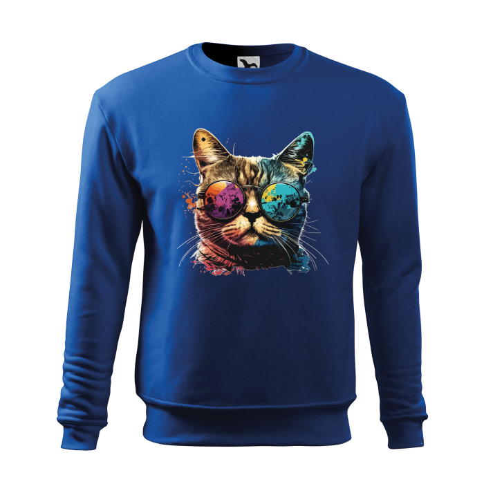 Malfini Bluza Barbat Albastru regal Colorful Cat