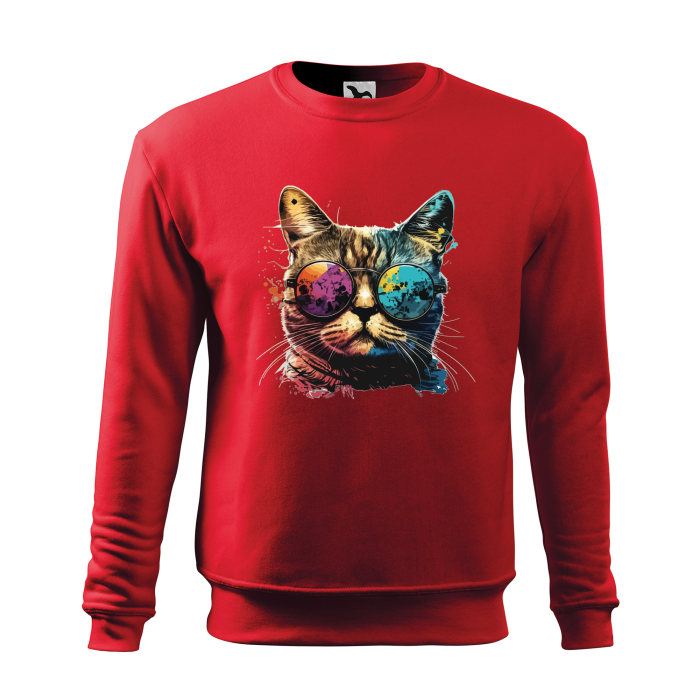 Malfini Bluza Barbat Rosu Colorful Cat