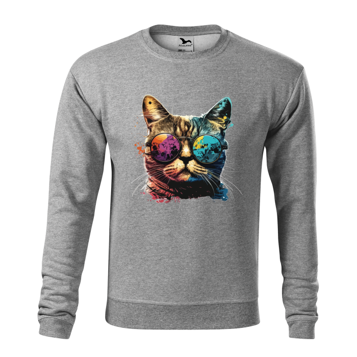 Malfini Bluza Barbat Gri inchis Colorful Cat