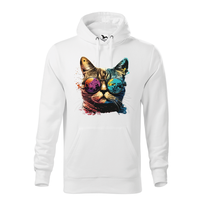 Malfini Hanorac Barbat Alb Colorful Cat