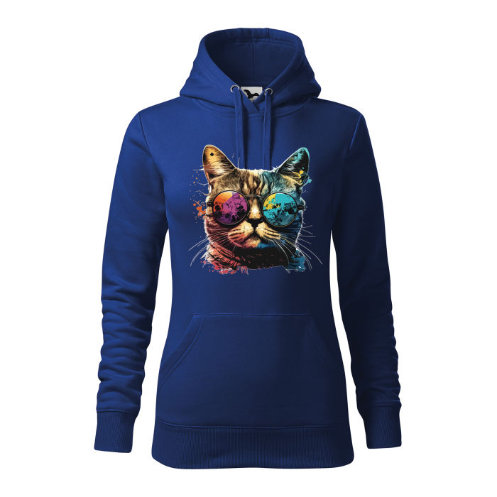 Malfini Hanorac Dama Albastru regal Colorful Cat