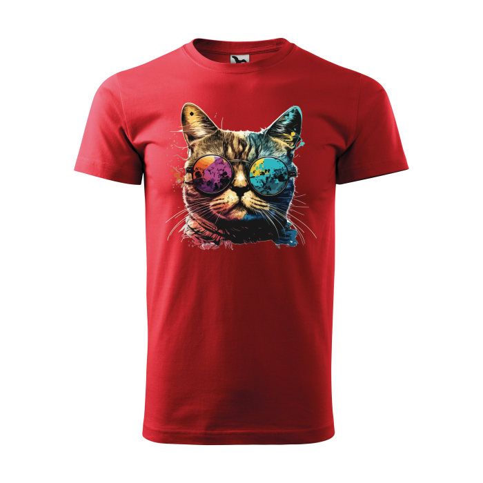 Malfini Tricou Barbat Rosu Colorful Cat