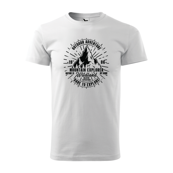 Malfini Tricou Barbat Alb Mountain Explorer