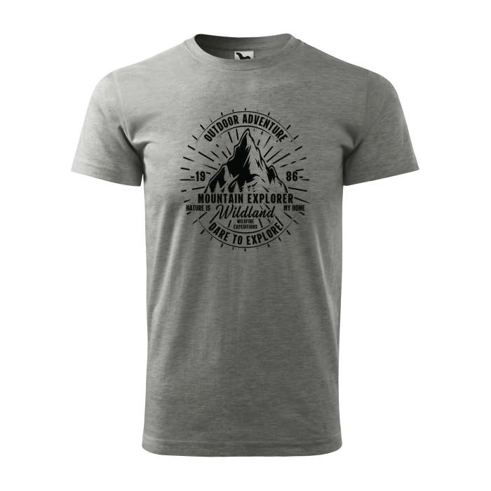 Malfini Tricou Barbat Gri inchis Mountain Explorer