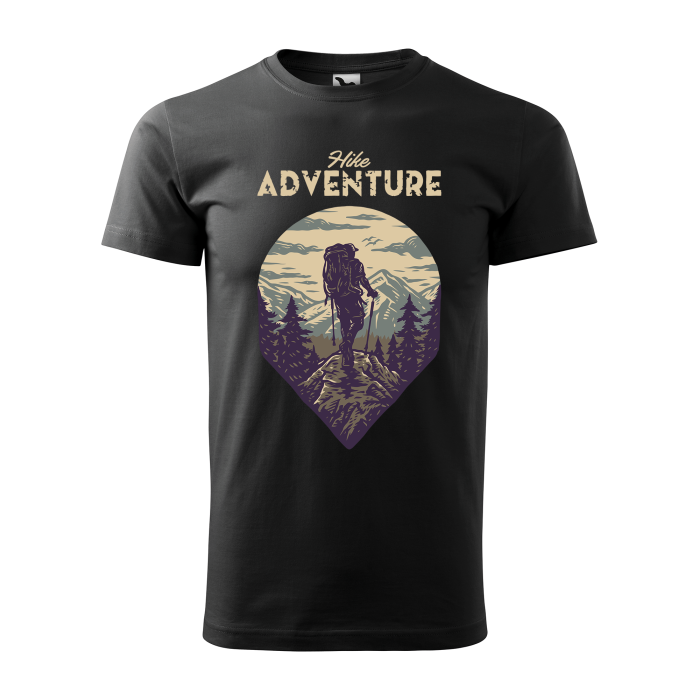 Malfini Tricou Barbat Negru Hike Adventure