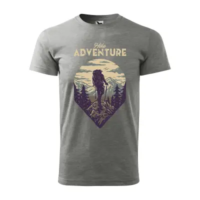 Malfini Tricou Barbat Gri inchis Hike Adventure