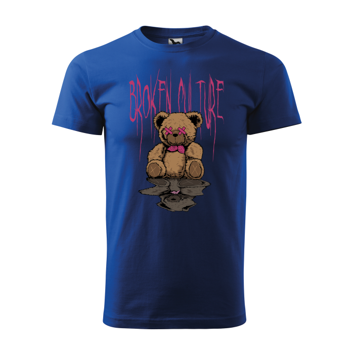 Malfini Tricou Barbat Albastru regal Teddy Broken culture