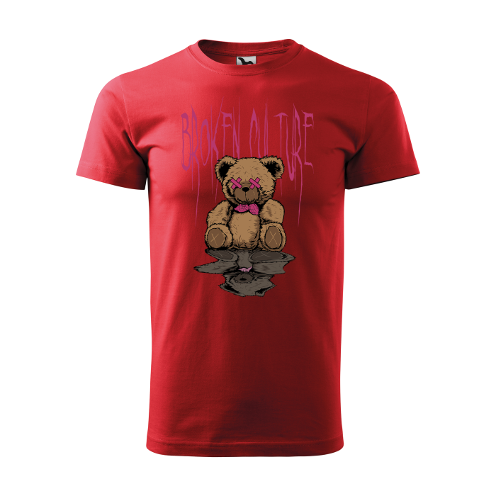 Malfini Tricou Barbat Rosu Teddy Broken culture
