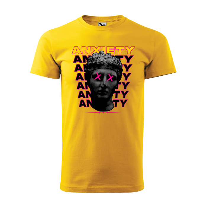 Malfini Tricou Barbat Galben Anxiety