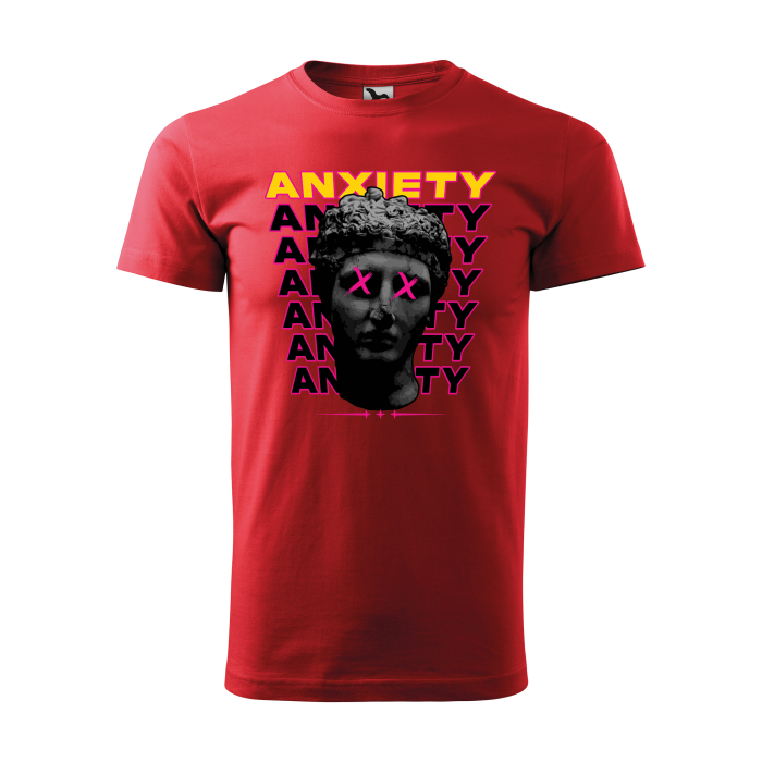 Malfini Tricou Barbat Rosu Anxiety