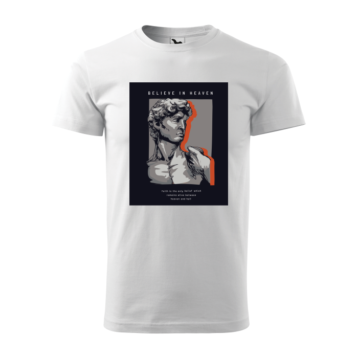 Malfini Tricou Barbat Alb Believe in Heaven