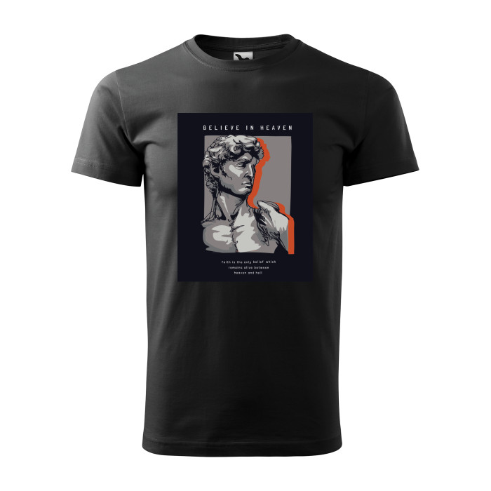 Malfini Tricou Barbat Negru Believe in Heaven