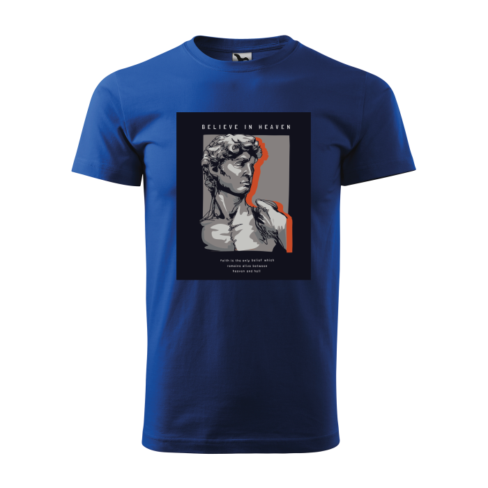Malfini Tricou Barbat Albastru regal Believe in Heaven