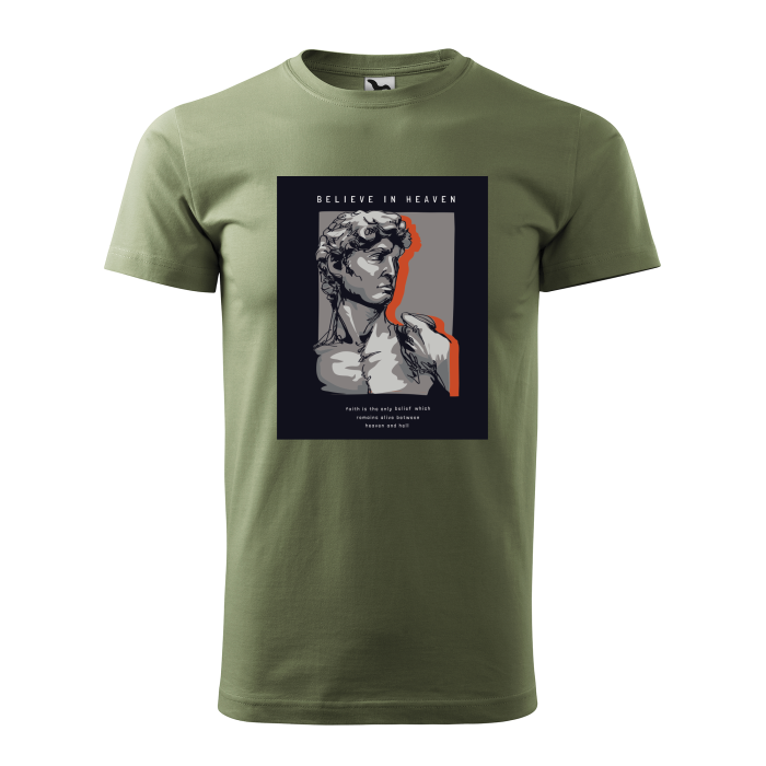 Malfini Tricou Barbat Verde kaki Believe in Heaven Malfini Tricou Barbat Verde kaki Believe in Heaven