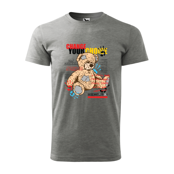 Malfini Tricou Barbat Gri inchis Change your choice