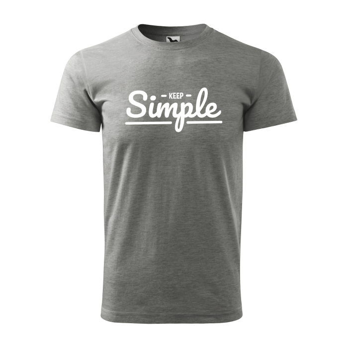 Malfini Tricou Barbat Gri inchis Keep simple