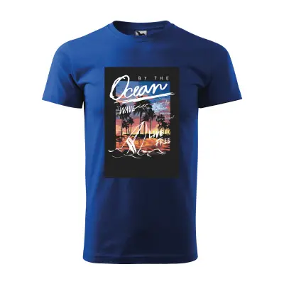 Malfini Tricou Barbat Albastru regal Ocean wave