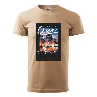 Malfini Tricou Barbat Bej Ocean wave